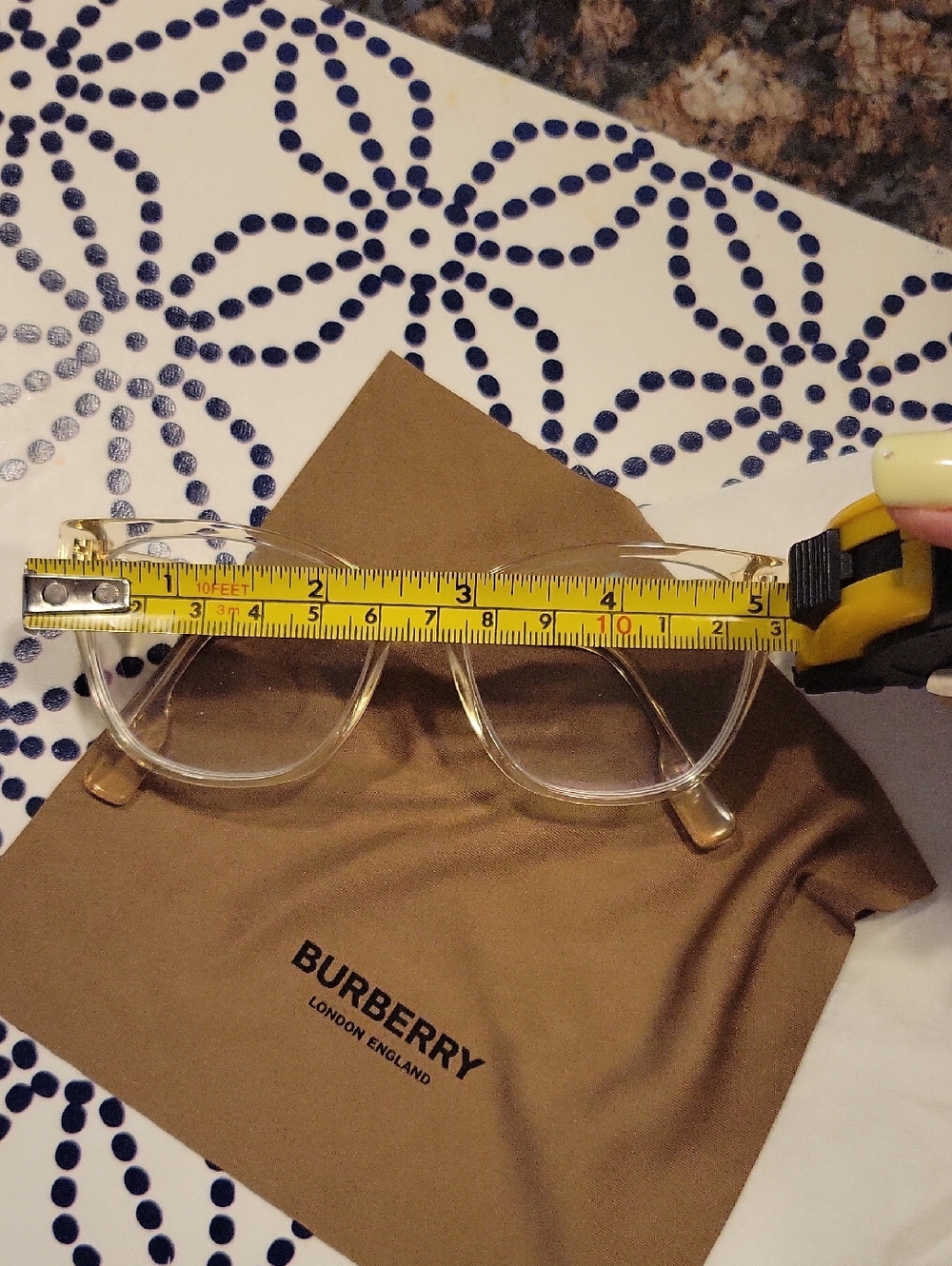 Burberry Transparent/Clear Glasses Frame - Picture 8 of 9